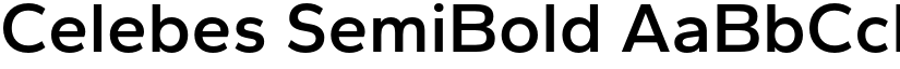 Celebes SemiBold font