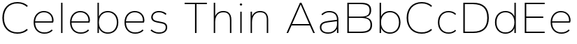 Celebes Thin font