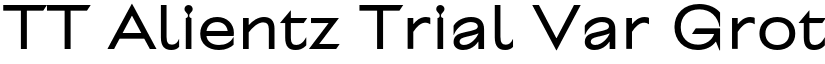 TT Alientz Trial Var Grotesque font