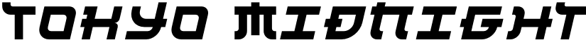 Tokyo Midnight Regular font