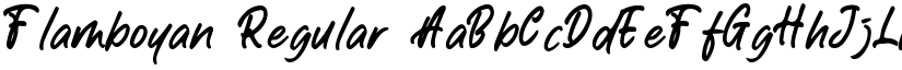 Flamboyan Regular font