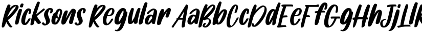 Ricksons font download