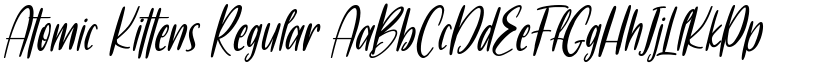 Atomic Kittens Regular font