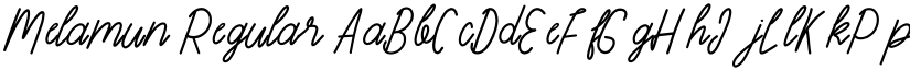 Melamun font download