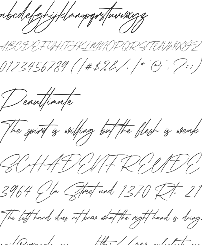 Sweets Holly font preview