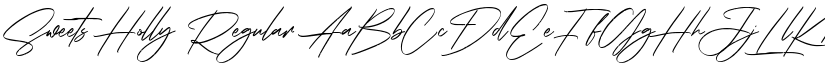 Sweets Holly Regular font