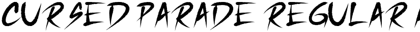 Cursed Parade font download