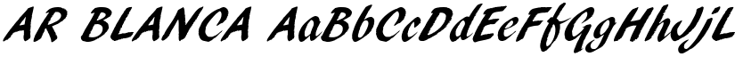 AR BLANCA font