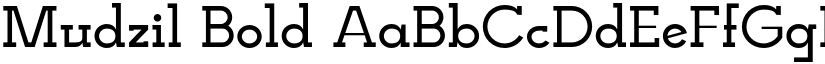 Mudzil Bold font