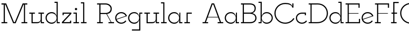 Mudzil Regular font