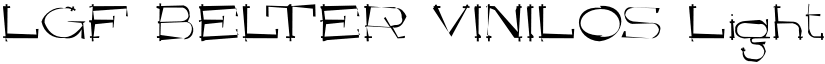 LGF BELTER VINILOS Light font
