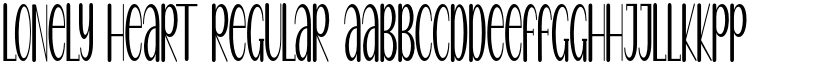 Lonely Heart Regular font