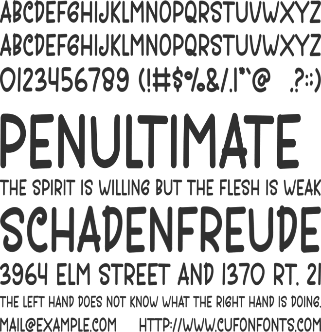 Child Bro font preview
