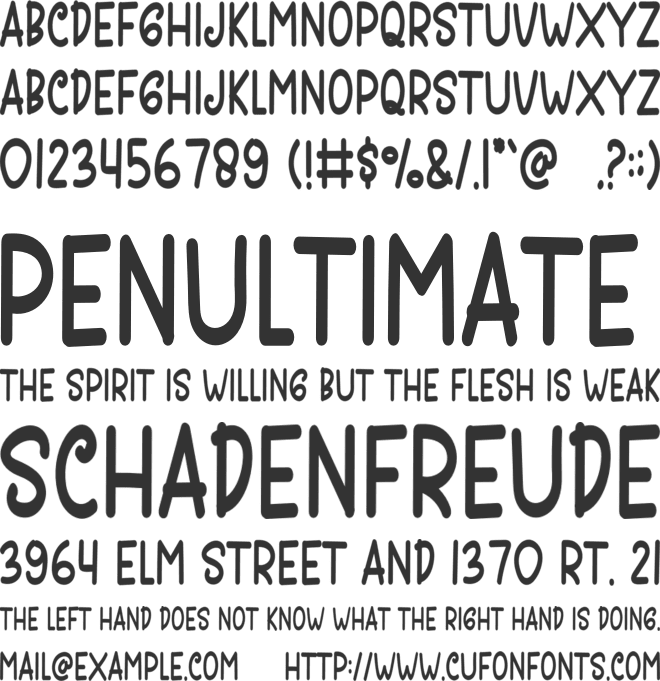 Child Bro font preview