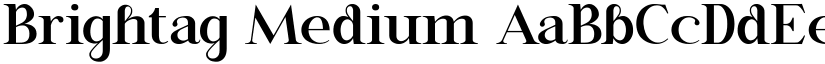 Brightag Medium font