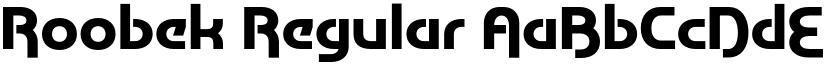Roobek Regular font