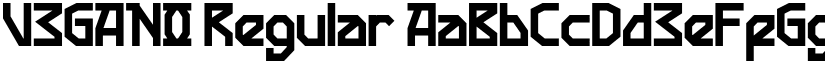 VEGANO Regular font
