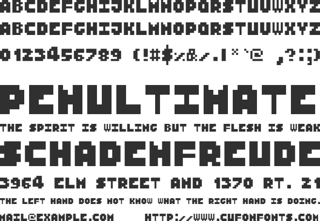 SixtyFive font preview
