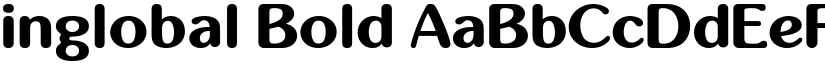 inglobal Bold font