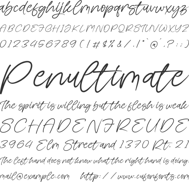 Bridgetta font preview