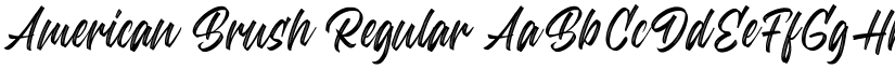 American Brush Regular font