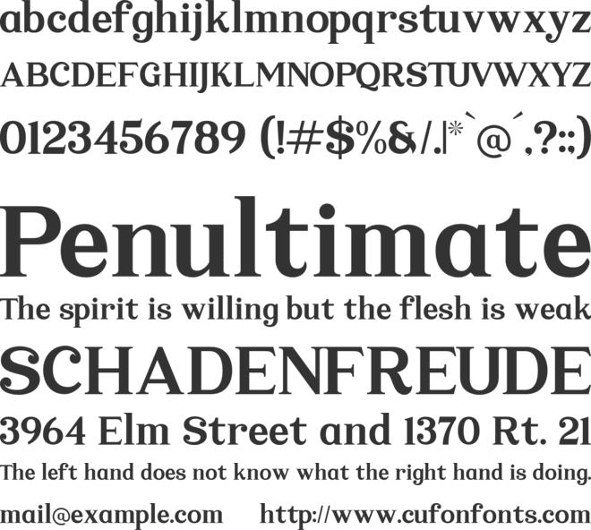 Waildesh font preview