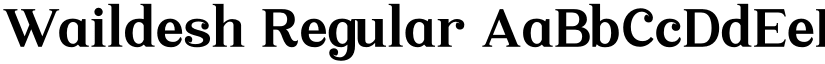 Waildesh Regular font