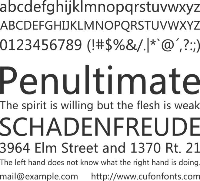 LG KF600 font preview