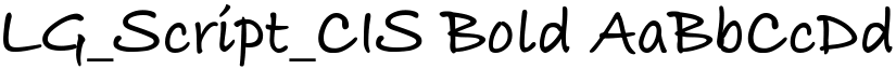 LG_Script_CIS Bold font