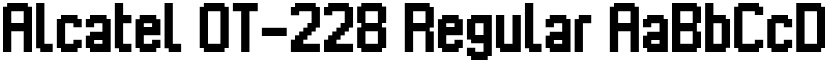 Alcatel OT-228 Regular font
