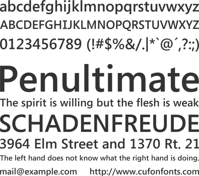 LG GM200 font preview