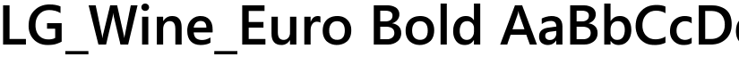 LG_Wine_Euro Bold font