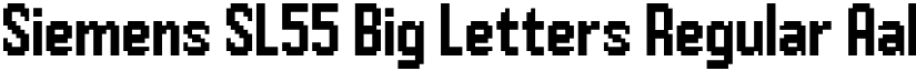 Siemens SL55 Big Letters Regular font