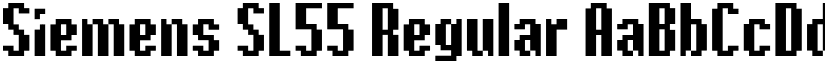 Siemens SL55 Regular font