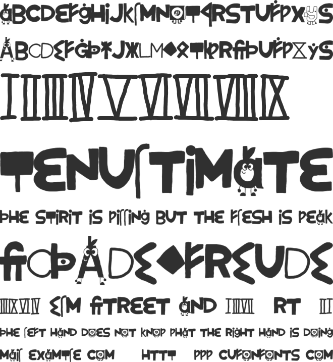 ZeNKrismasFuthorc font preview