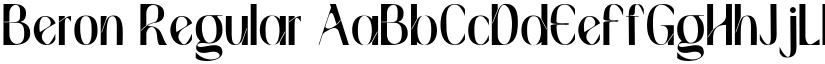 Beron Regular font
