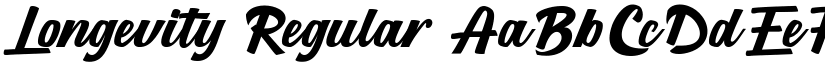 Longevity Regular font