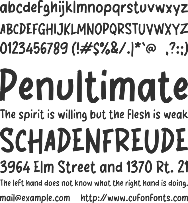 g Gembala font preview