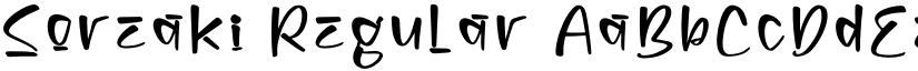 Soreaki Regular font