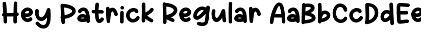 Hey Patrick Regular font