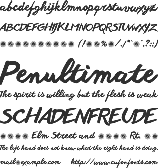 another shabby font preview