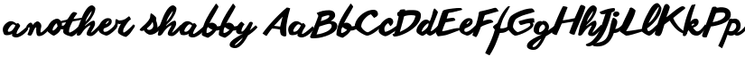 another shabby font