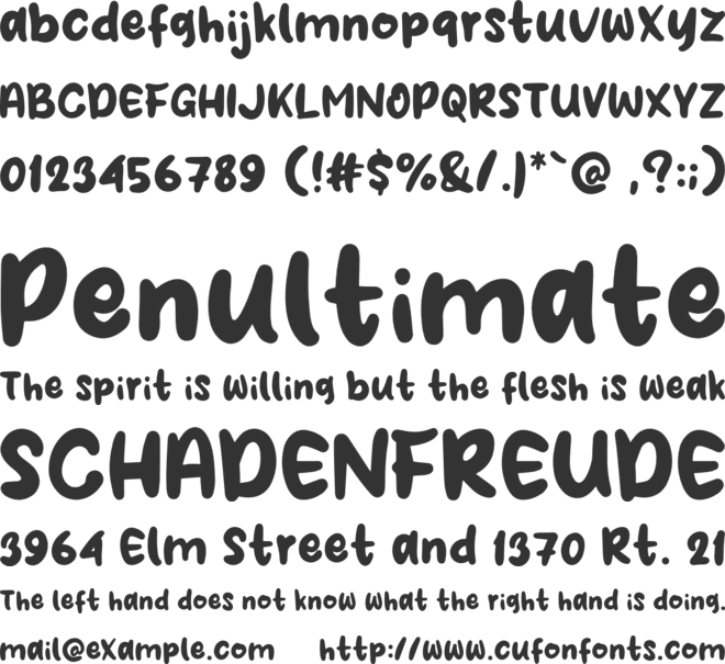 Happy Patrick font preview