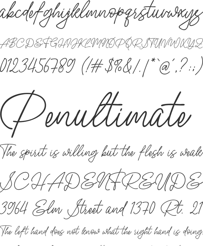 Nura Asyifa font preview