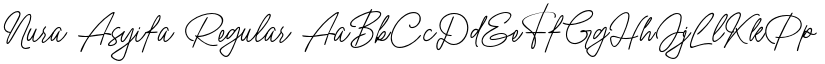 Nura Asyifa Regular font