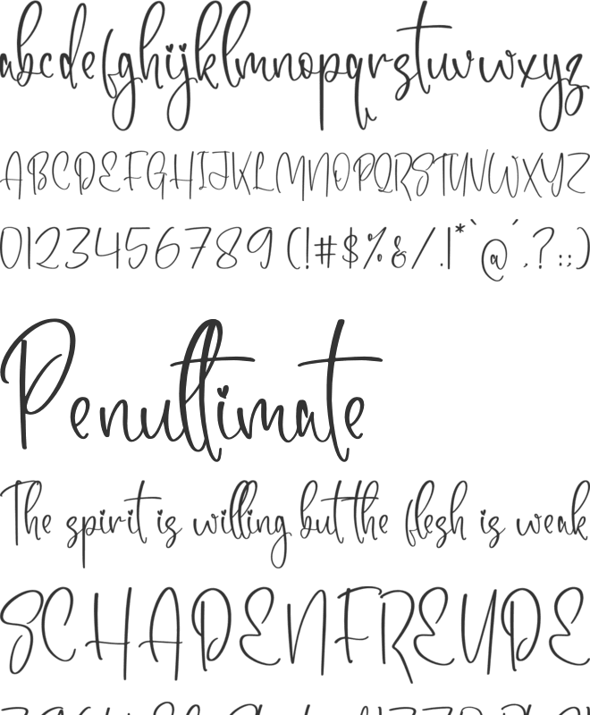 Pillmorales font preview