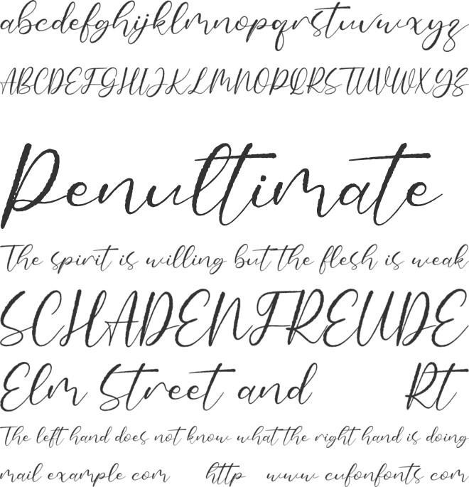 X-Style font preview