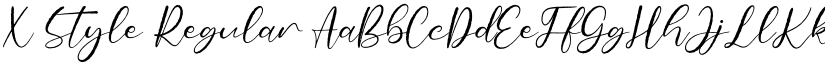 X-Style Regular font