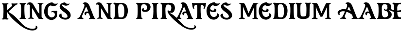 kings and pirates Medium font