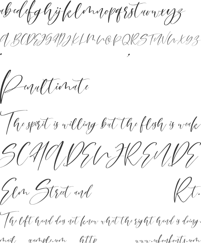 Carolistine font preview